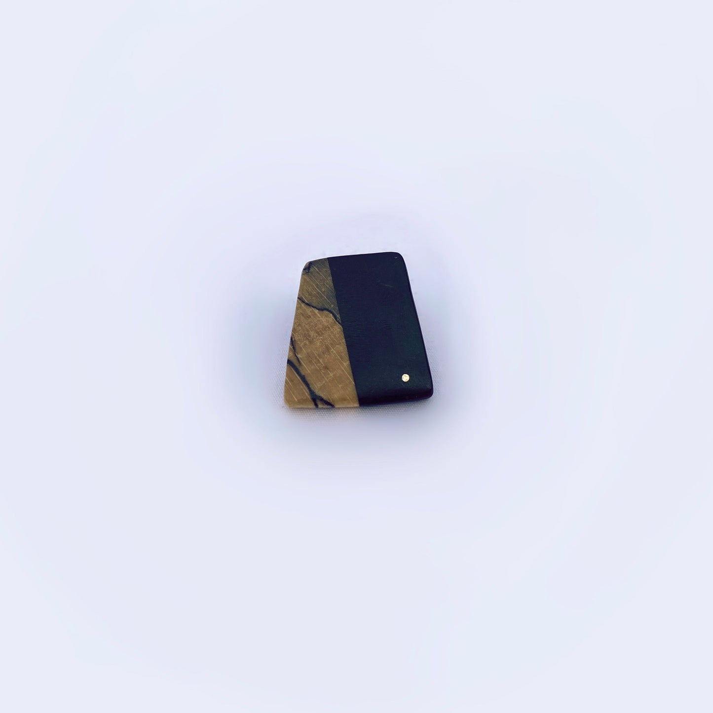 Spalted Silver Dot Pin