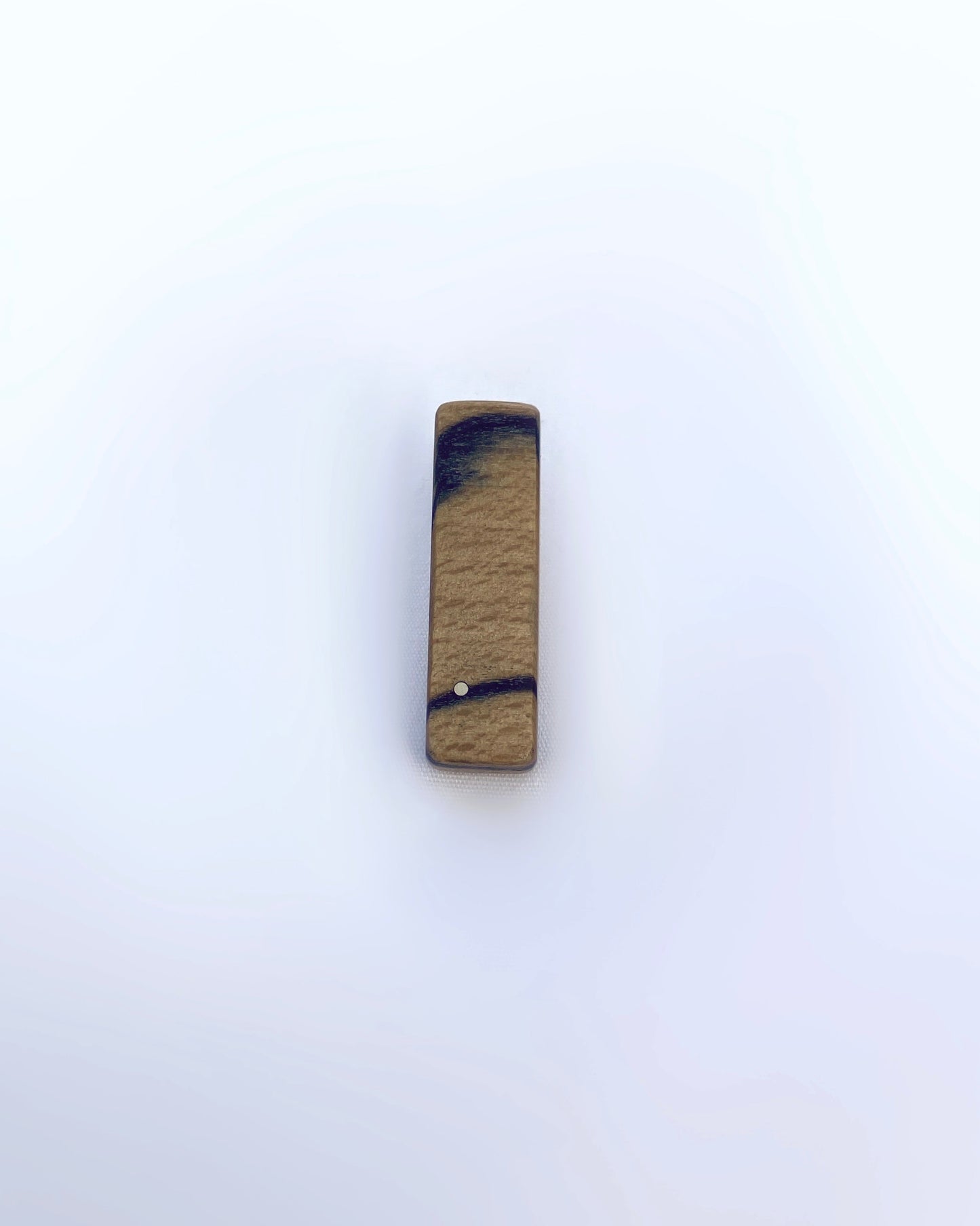 Long Spalted Silver Dot Pin