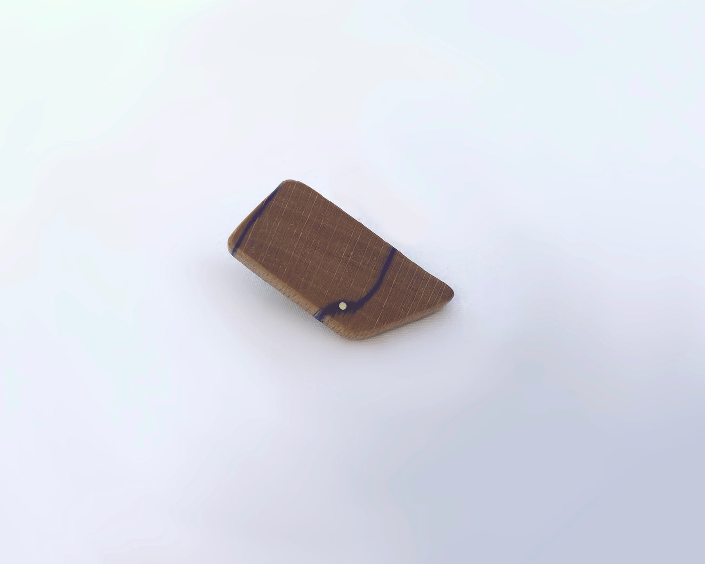 Spalted Silver Dot Pin