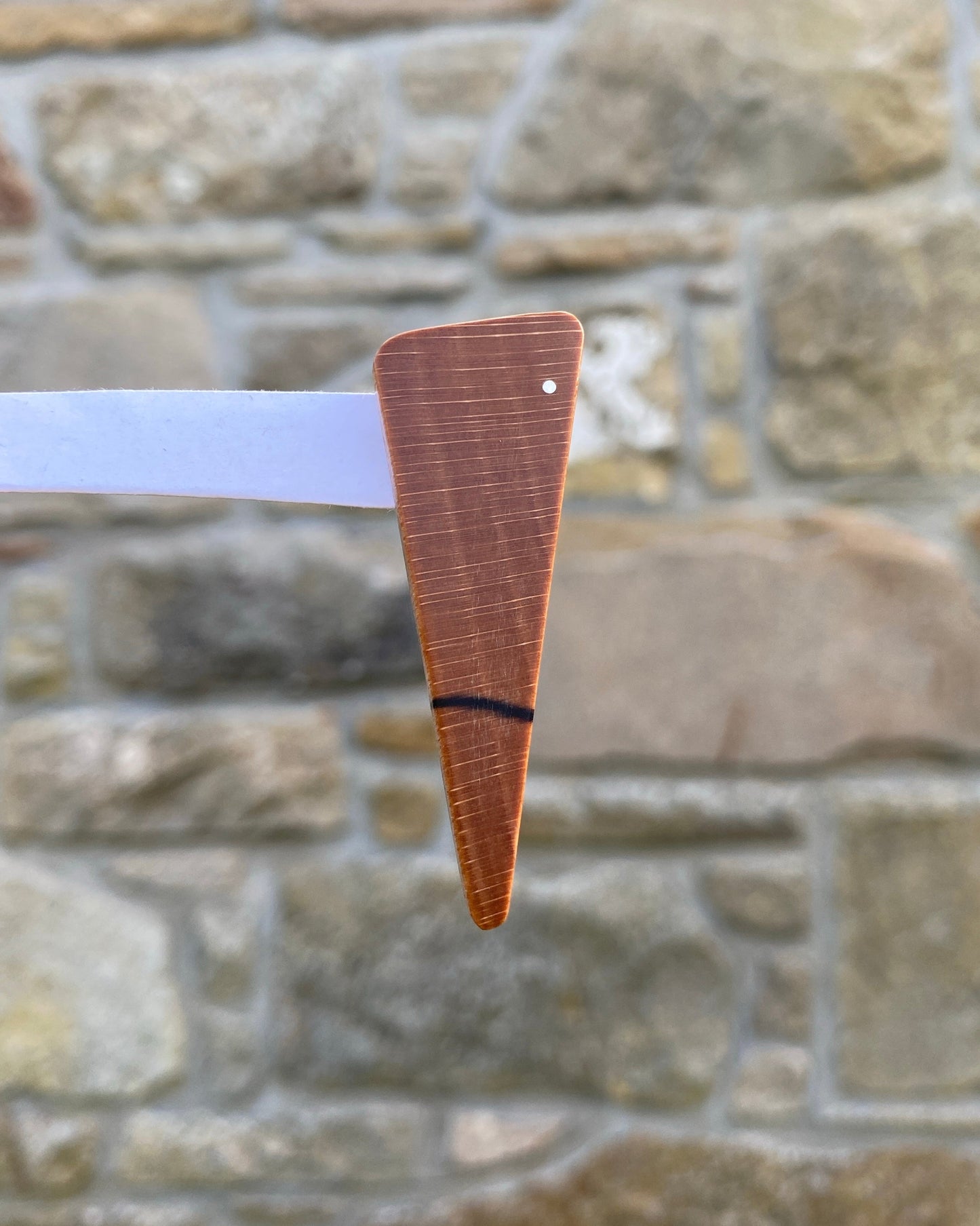 Spalted Silver Dot Pin