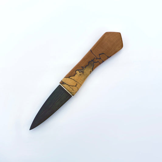 Spalted Beech and Bog Oak Sgian Dubh